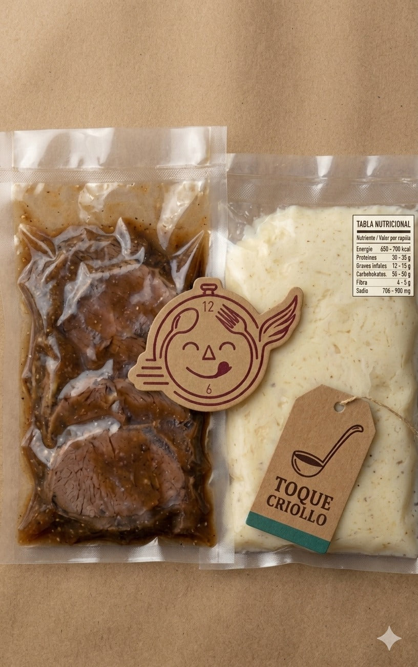 Asado De Res Con Pure
