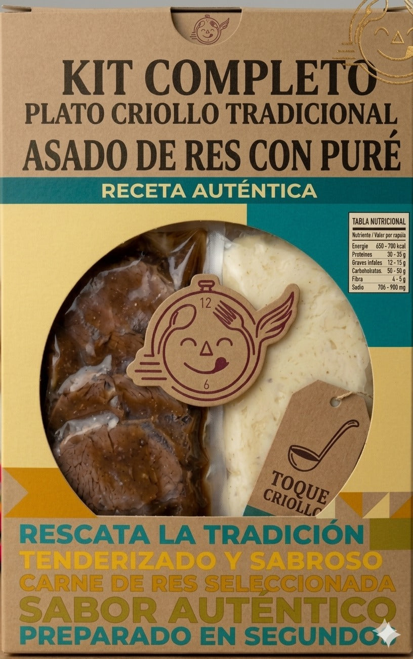 Asado De Res Con Pure